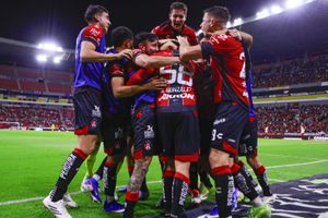 Jugadores de Atlas celebrando el triunfo ante Tijuana | MEXSPORT