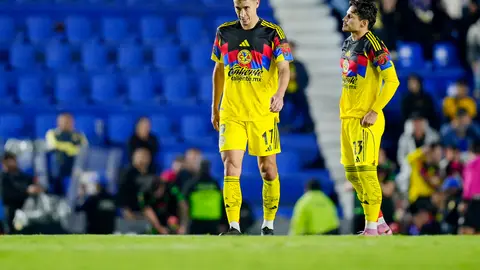 Rodrigo Dourado y Raphael Veiga en lamento tras derrota ante Juárez en el Cluasura 2026 | IMAGO7