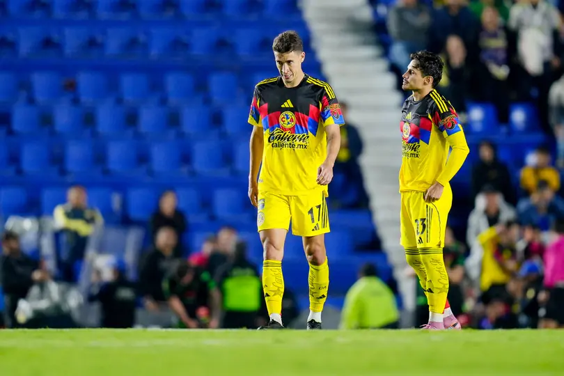 Rodrigo Dourado y Raphael Veiga en lamento tras derrota ante Juárez en el Cluasura 2026 | IMAGO7