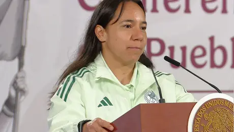 Charlyn Corral lanza mensaje de inspiración desde Palacio Nacional: "Las mexicanas somos de otro calibre"