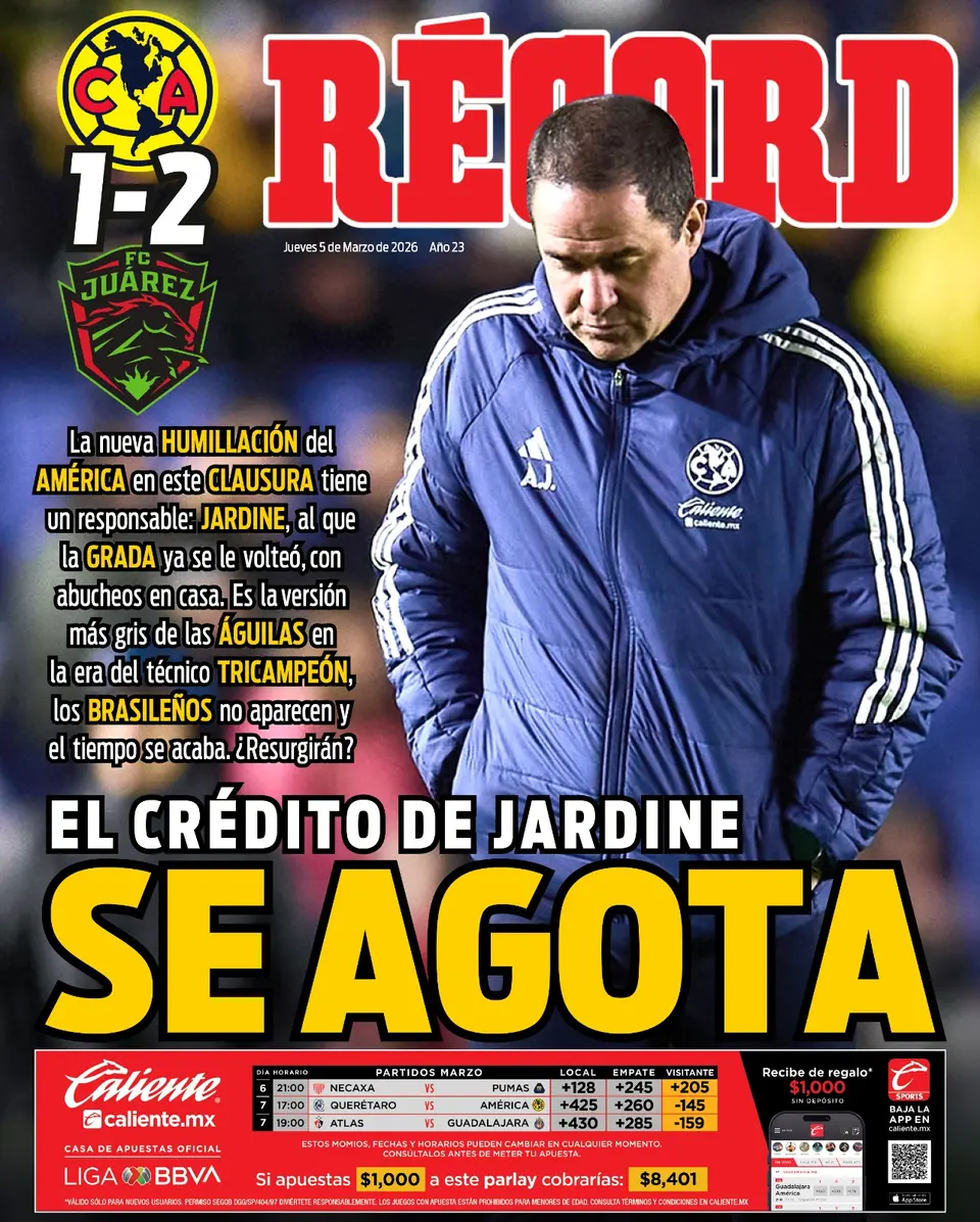 Portada RÉCORD 5 de Marzo de 2026