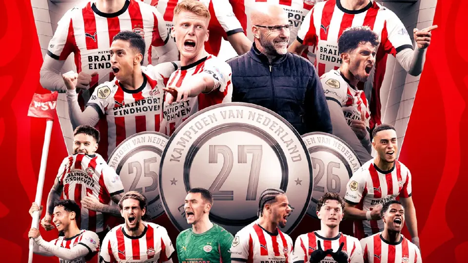 PSV se corona campeón de la Eredivisie con cinco jornadas de anticipación