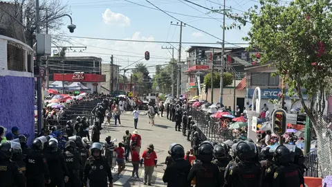 Más de 9 mil elementos de seguridad participaron en el operativo de vigilancia./ Georgina Sánchez