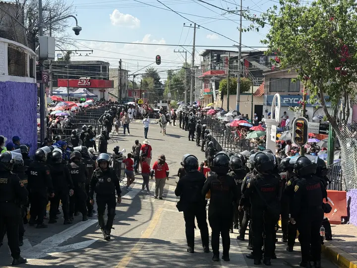 Más de 9 mil elementos de seguridad participaron en el operativo de vigilancia./ Georgina Sánchez