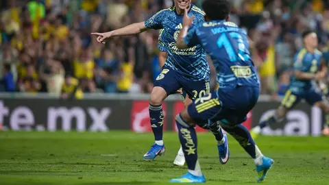 Alexis Gutiérrez, de América, en festejo de gol tras su anotación ante Santos Laguna en el Clausura 2026 | IMAGO7