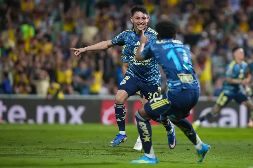 Alexis Gutiérrez, de América, en festejo de gol tras su anotación ante Santos Laguna en el Clausura 2026 | IMAGO7
