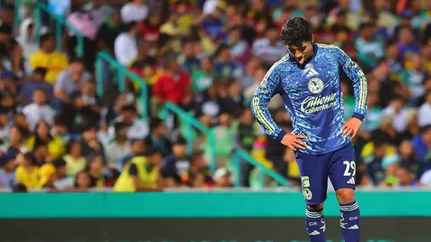 Ramón Juárez, defensor de América, en lamento ante Santos Laguna en el Clausura 2026 | MEXSPORT