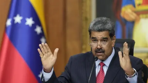 Maduro utilizó referencias religiosas para hablar de fe, esperanza y verdad./ AP
