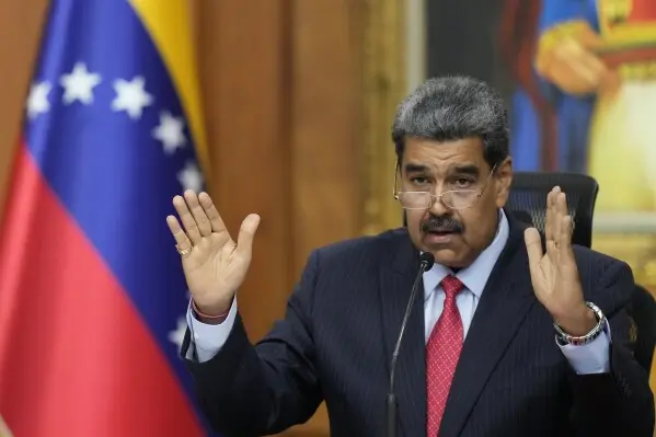 Maduro utilizó referencias religiosas para hablar de fe, esperanza y verdad./ AP