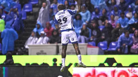 Robert Kenedy, jugador de Pachuca, en festejo de gol ante Cruz Azul en el Clausura 2026 | MEXSPORT