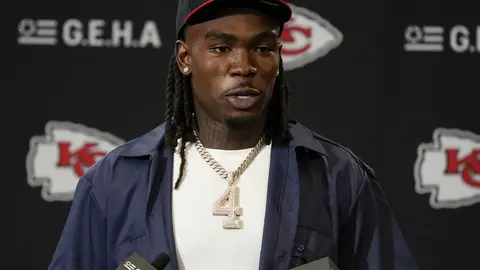 Rashee Rice, receptor de los Kansas City Chiefs | AP