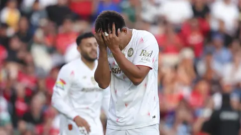 Jesús Gallardo lamentándose una falla en el parido contra Querétaro del Clausura 2026 I IMAGO7