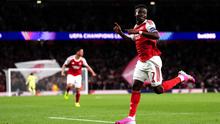 Bukayo Saka en celebración con Arsenal en la Champions League | AP