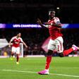 Bukayo Saka en celebración con Arsenal en la Champions League | AP