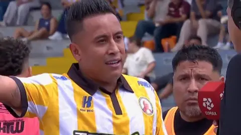 Christian Cueva con reportero l CAPTURA
