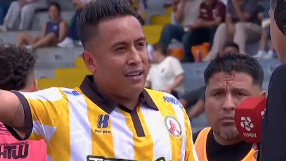 Christian Cueva con reportero l CAPTURA