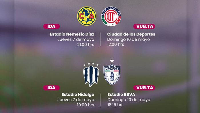 Horarios anunciados por la Liga MX Femenil para las Semifinales | X: @LigaBBVAFemenil