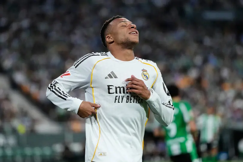 Kylian Mbappé con Real Madrid en LaLiga | AP