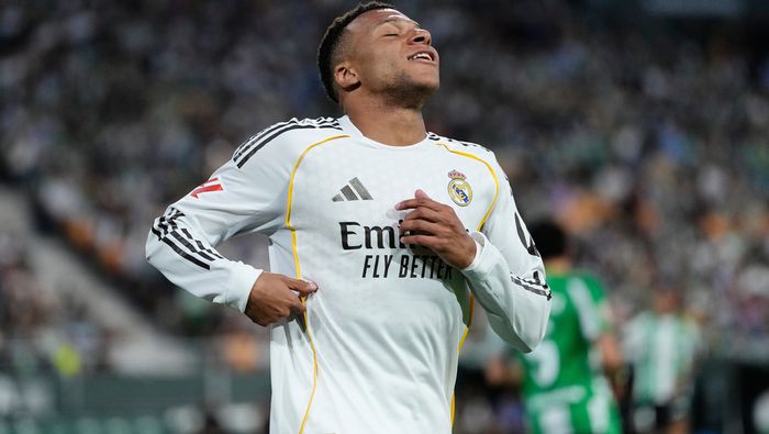 Kylian Mbappé con Real Madrid en LaLiga | AP