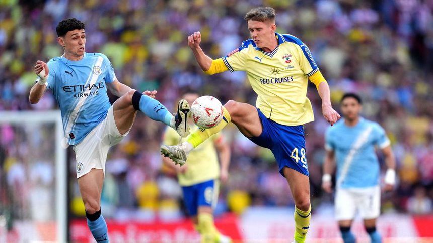 Phil Foden en partido de Premier League con Manchester City | AP