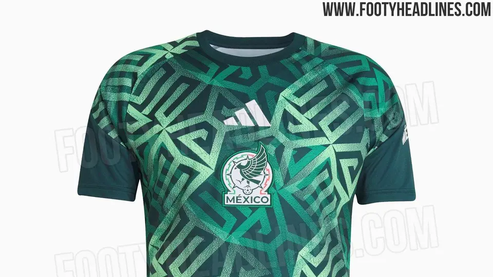 Playera para el entrenamiento de México l Footyheadlines.com