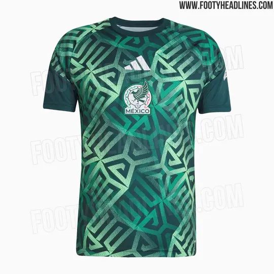 Playera para el entrenamiento de México l Footyheadlines.com