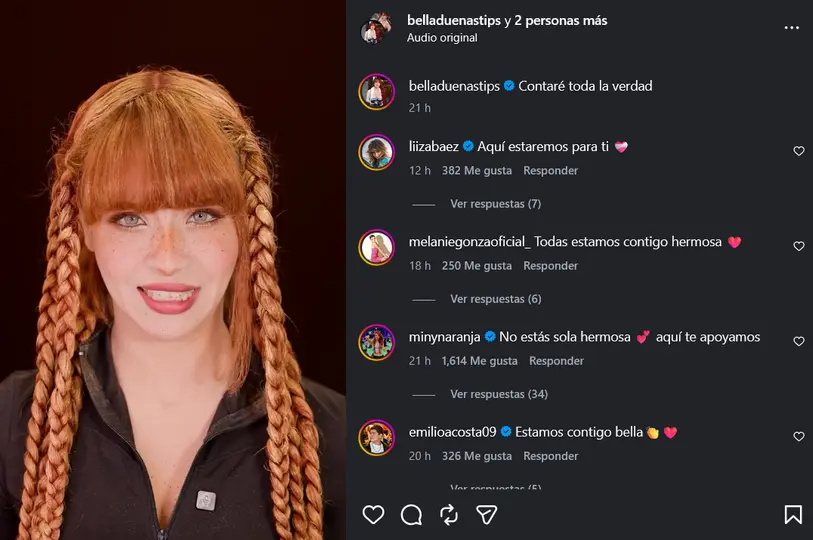 El testimonio de la influencer desató reacciones por la gravedad de sus declaraciones. / @belladuenastips