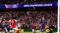 Bukayo Saka en el partido de Arsenal contra Atlético de Madrid en la Champions League | AP