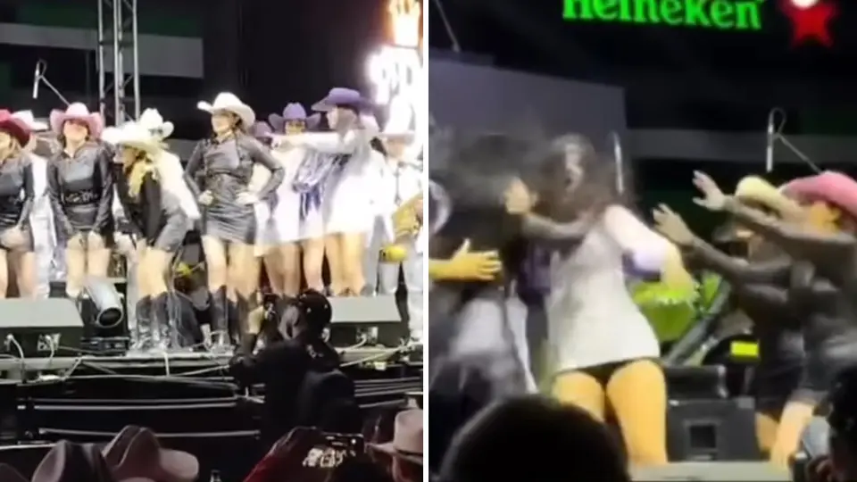 VIDEO: Bailarinas se agarran a golpes en pleno show de La Brissa