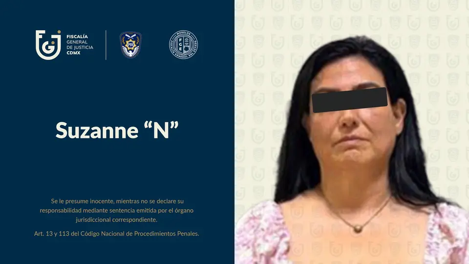 Suzanne “N”, es investigada por su probable participación en el delito de uso de documento falso. / @FiscaliaCDMX