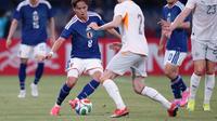 Takefusa Kubo en el amistoso de la Selección de Japón contra Islandia | AP