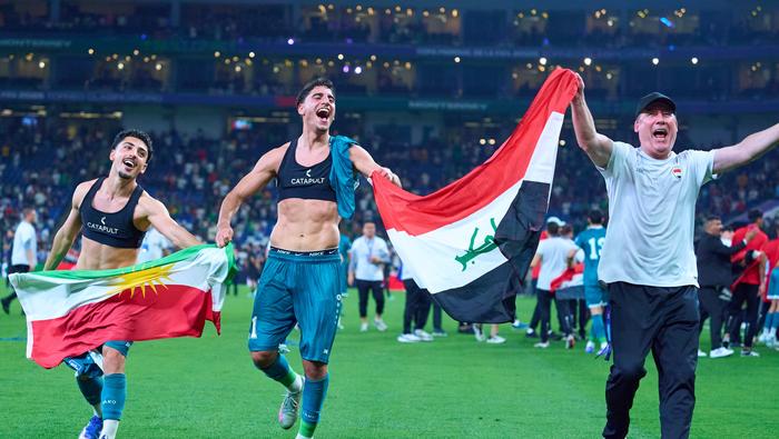 Jugadores de Irak celebran el boleto al Mundial | MEXSPORT