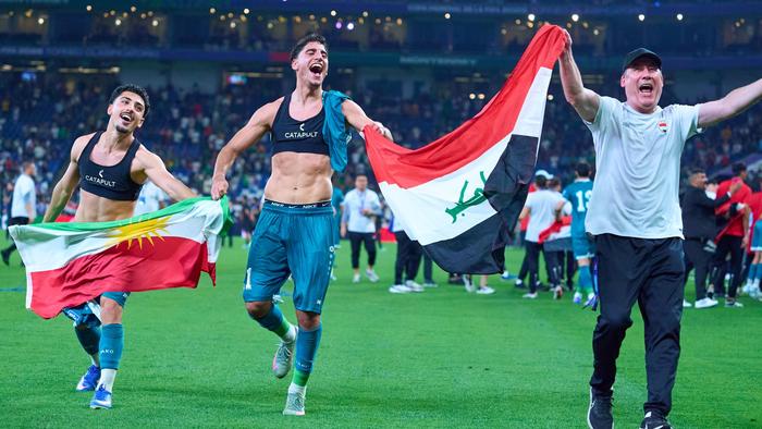 Jugadores de Irak celebran el boleto al Mundial | MEXSPORT