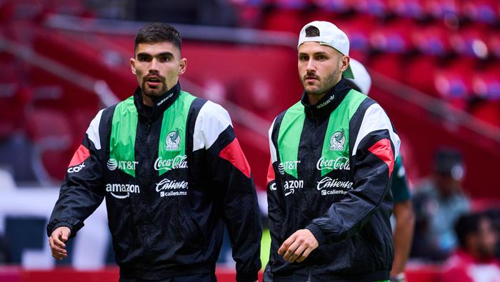 Johan Vásquez y Santiago Giménez previo al amistoso ante Serbia | MEXSPORT