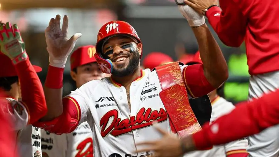 Diablos Rojos tras vencer a los Bravos de Léon | x:@DiablosRojosMX