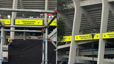 Tormenta eléctrica activa protocolo de seguridad en el Estadio Ciudad de México