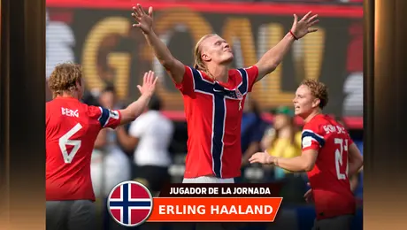 La figura de la jornada: Erling Haaland, el vikingo que conquistó a Brasil y hace soñar a Noruega
