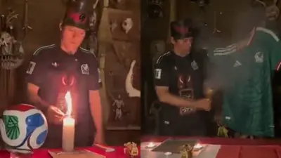 Brujo de Catemaco hace ritual para que México le gane a Inglaterra en el Mundial 2026