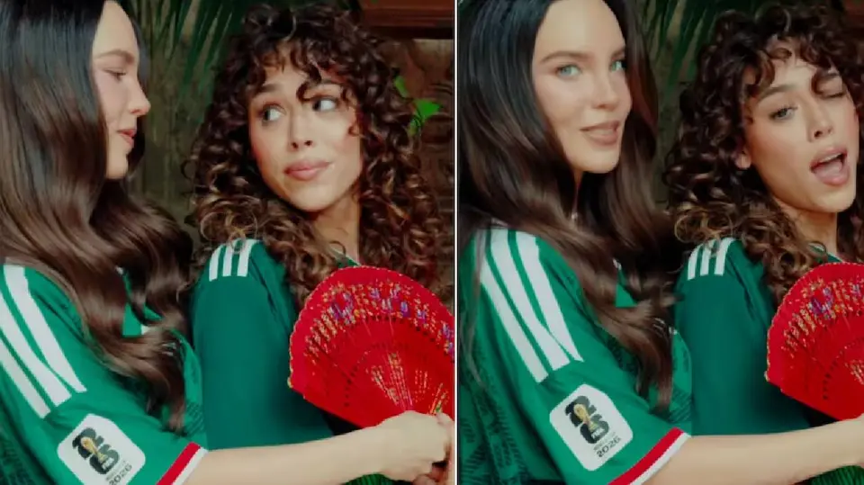 Con la camiseta de la Selección Mexicana, Belinda y Danna expresaron su confianza en que el equipo avance a los Cuartos de Final del Mundial 2026./ IG