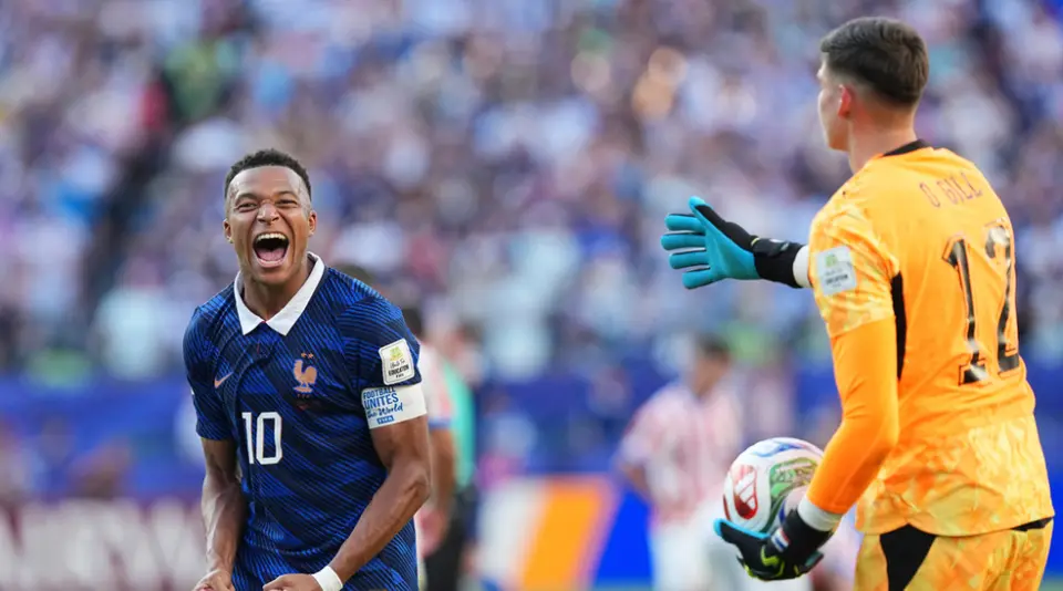 Kylian Mbappé explotó ante Paraguay | AP