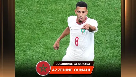El jugador de la jornada: Azzedine Ounahi, doblete que hace soñar a Marruecos otra vez