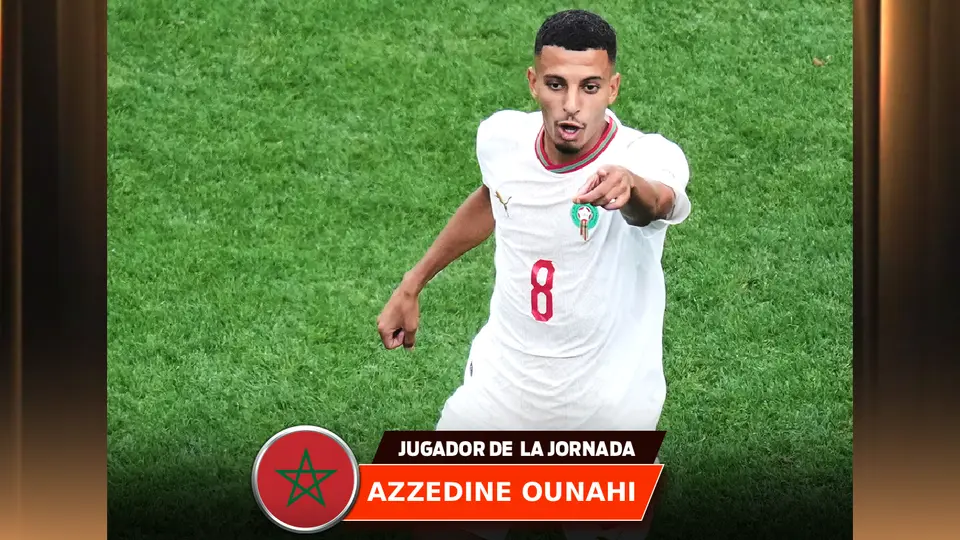 El jugador de la jornada: Azzedine Ounahi, doblete que hace soñar a Marruecos otra vez