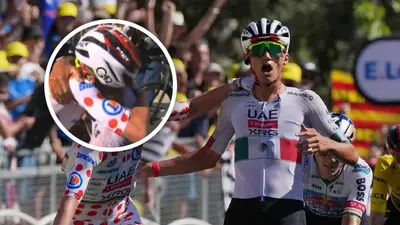 ¡Hasta las lágrimas! Así fue el emotivo festejo de Isaac del Toro tras ganar la Etapa 2 del Tour de France