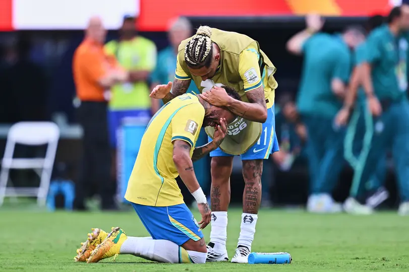 Neymar Jr. llorando la eliminación de Brasil | MEXSPORT
