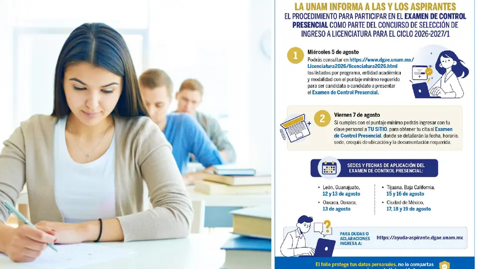 La UNAM informó que a partir del 5 de agosto los aspirantes podrán ingresar a su registro / Magnific