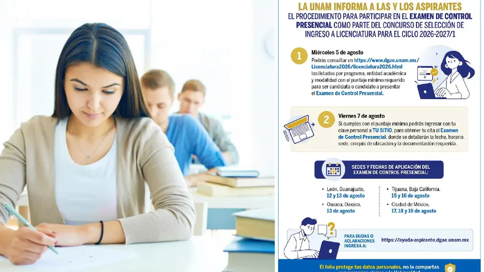La UNAM informó que a partir del 5 de agosto los aspirantes podrán ingresar a su registro / Magnific