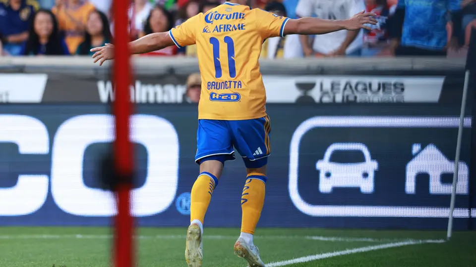 Juan Brunetta celebrando su gol ante Real Salt Lake | MEXSPORT