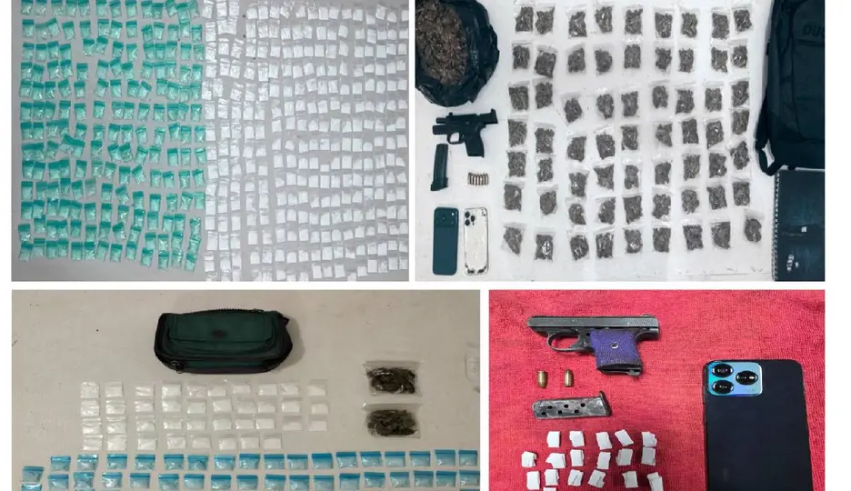 Los operativos dejaron el aseguramiento de diversas drogas en la capital / @SSC_CDMX