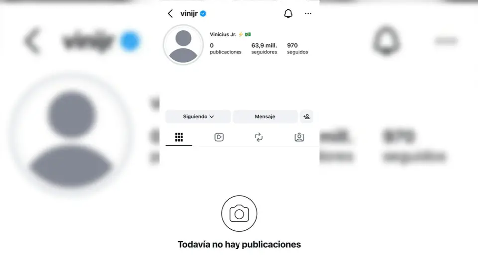 Instagram de Vinícius Jr.