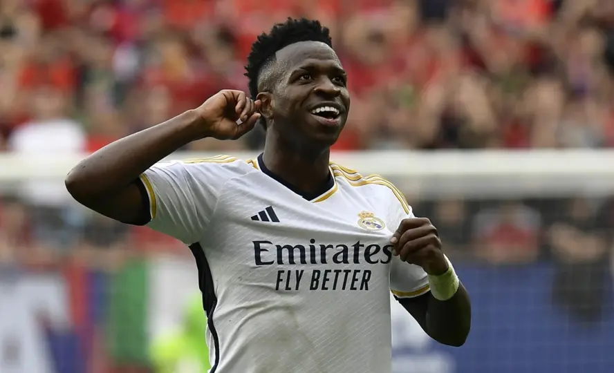 Vinicius Junior celebra un gol con Real Madrid | AP